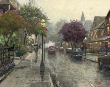 その他の都市景観 Painting - ジャクソンストリートケープメイTKの街並み